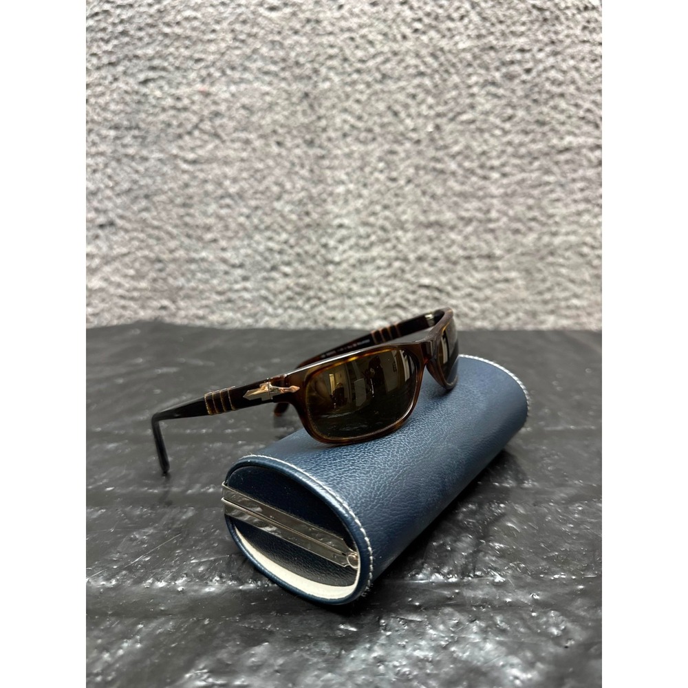 Persol 2604-S Polarized Oval-Wrap Sunglasses Tortoise 57-18 130 Italy 24/47 Rare